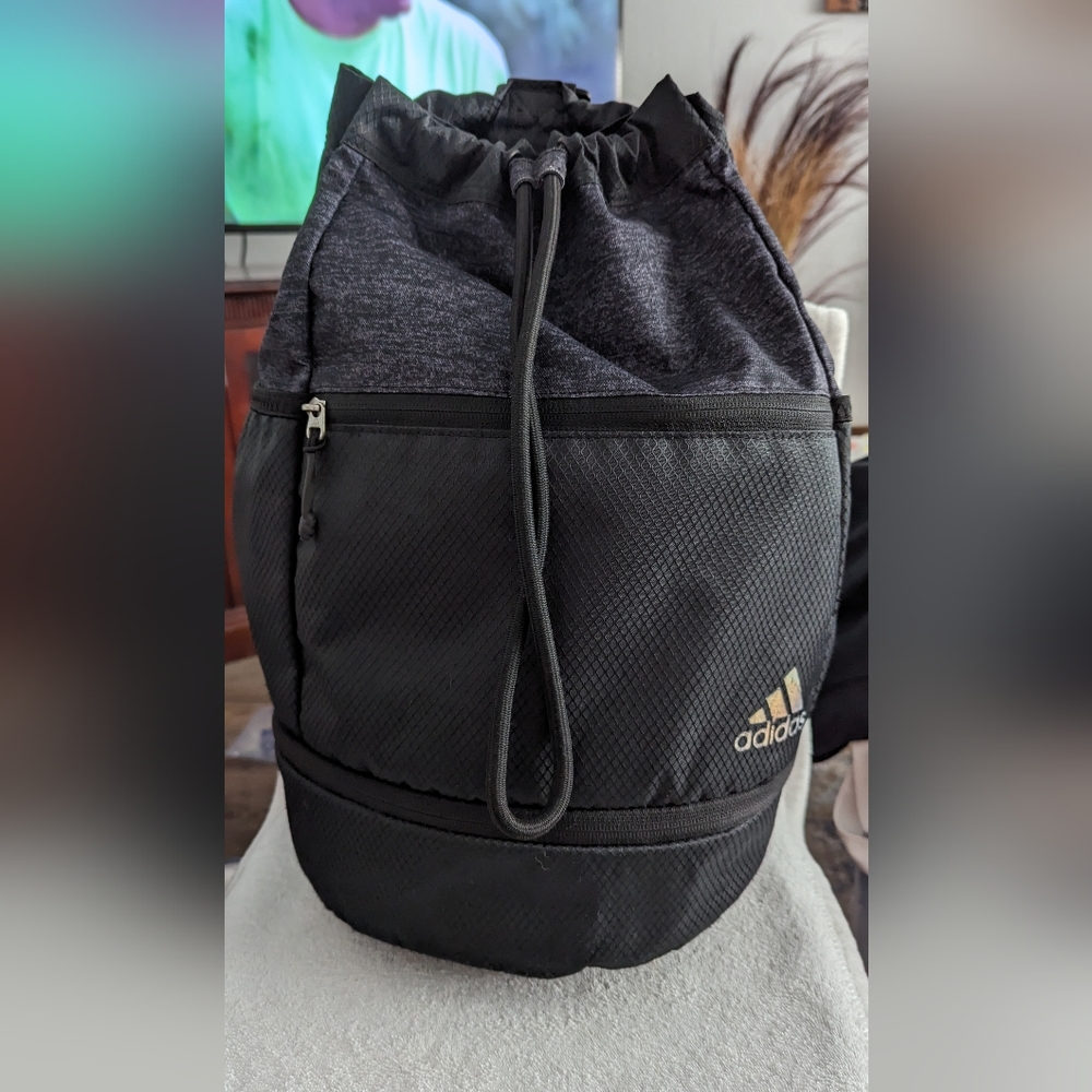 Adidas Drawstring Bucket Bag Backpack - image 1